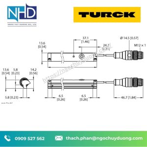 Máy cảm biến vị trí tuyến tính Turck 100034306