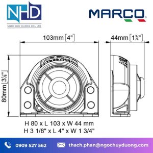 Còi báo động lùi BK1 Marco
