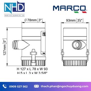 Bơm chìm UP1000 Marco