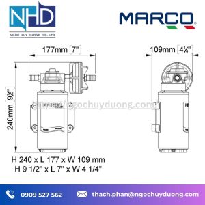 Bơm tự mồi UP10-MS/XC Marco