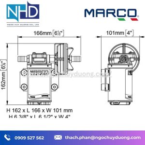 Bơm bánh răng UP3-P PEEK Marco