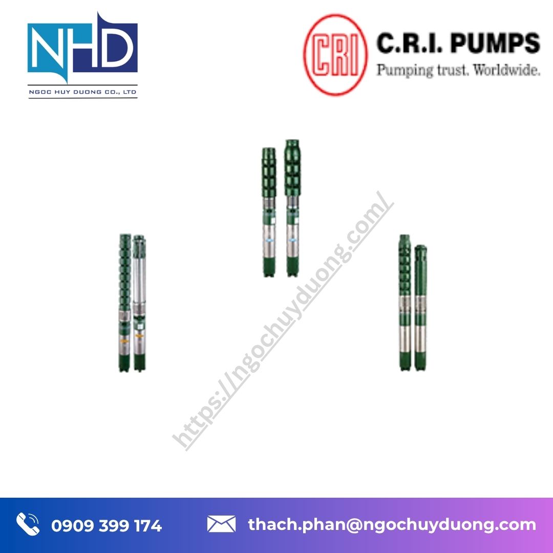 Đại lý giá tốt Bơm CRI Borewell Submersible Pumps Phân Phối Chính Hãng