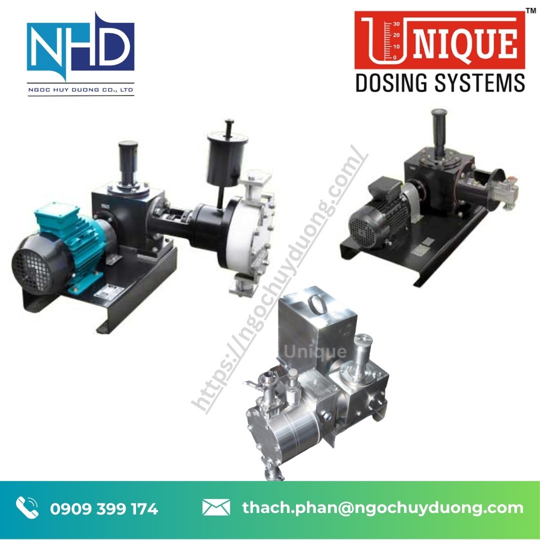 Bơm định lượng màng Unique Dosing Hydraulic – Báo giá nhanh