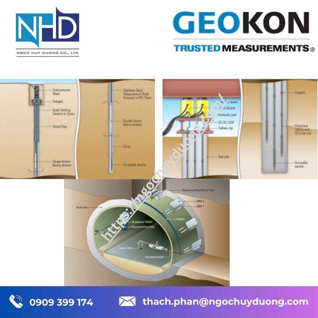 Đại lý giá tốt Cảm biến áp suất GEOKON 1610 – Hỗ trợ kỹ thuật chính hãng