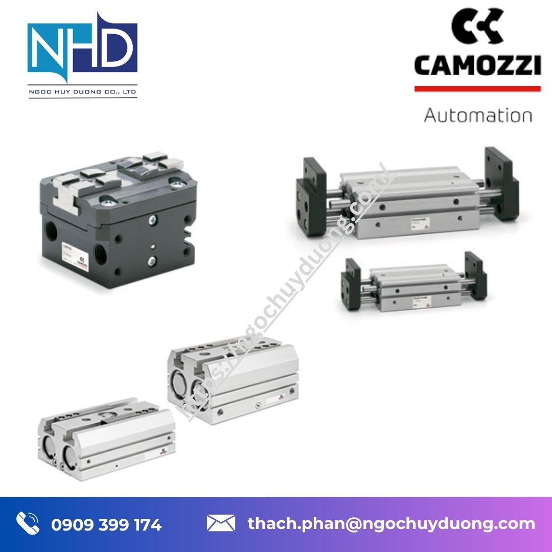 Đại lý giá tốt Gripper khí nén Camozzi, Kẹp song song và Kẹp góc – Chính hãng, báo giá nhanh