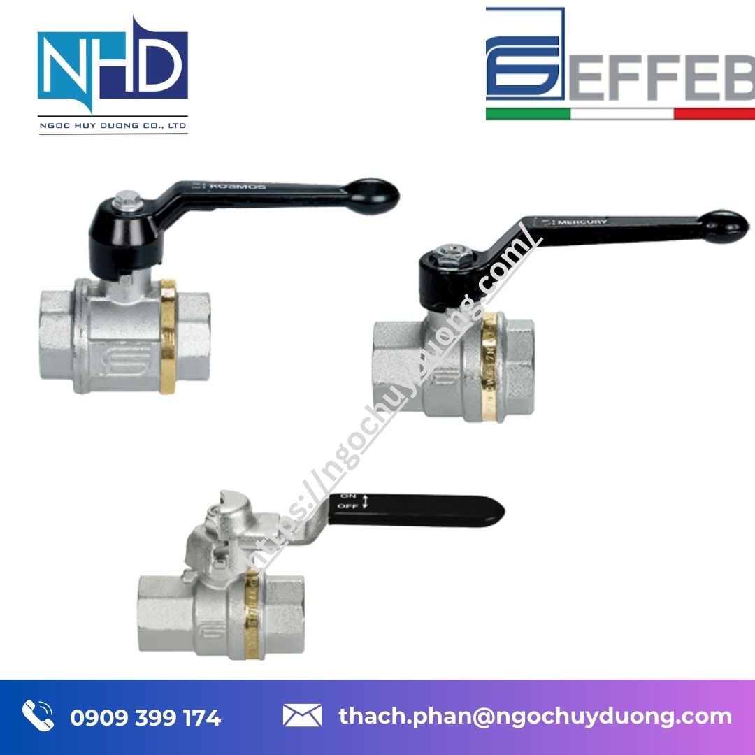 Đại lý giá tốt Van bi đồng EFFEBI – Tof Push Comet, Galaxy Key chính hãng