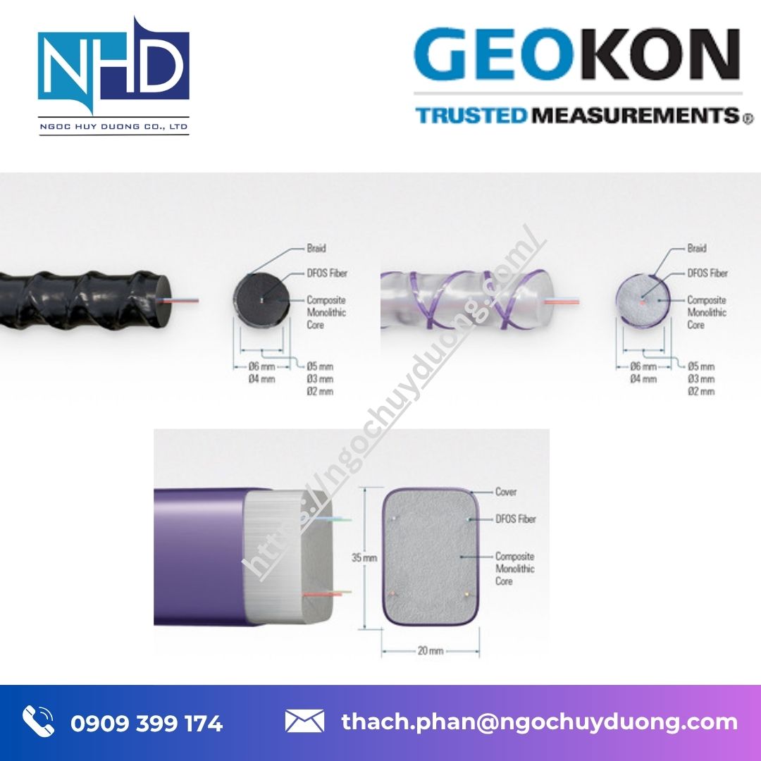 Tổng kho hàng sẵn Cảm biến GEOKON DFOS 3D chính hãng – Đo chuyển vị 3D tuyến