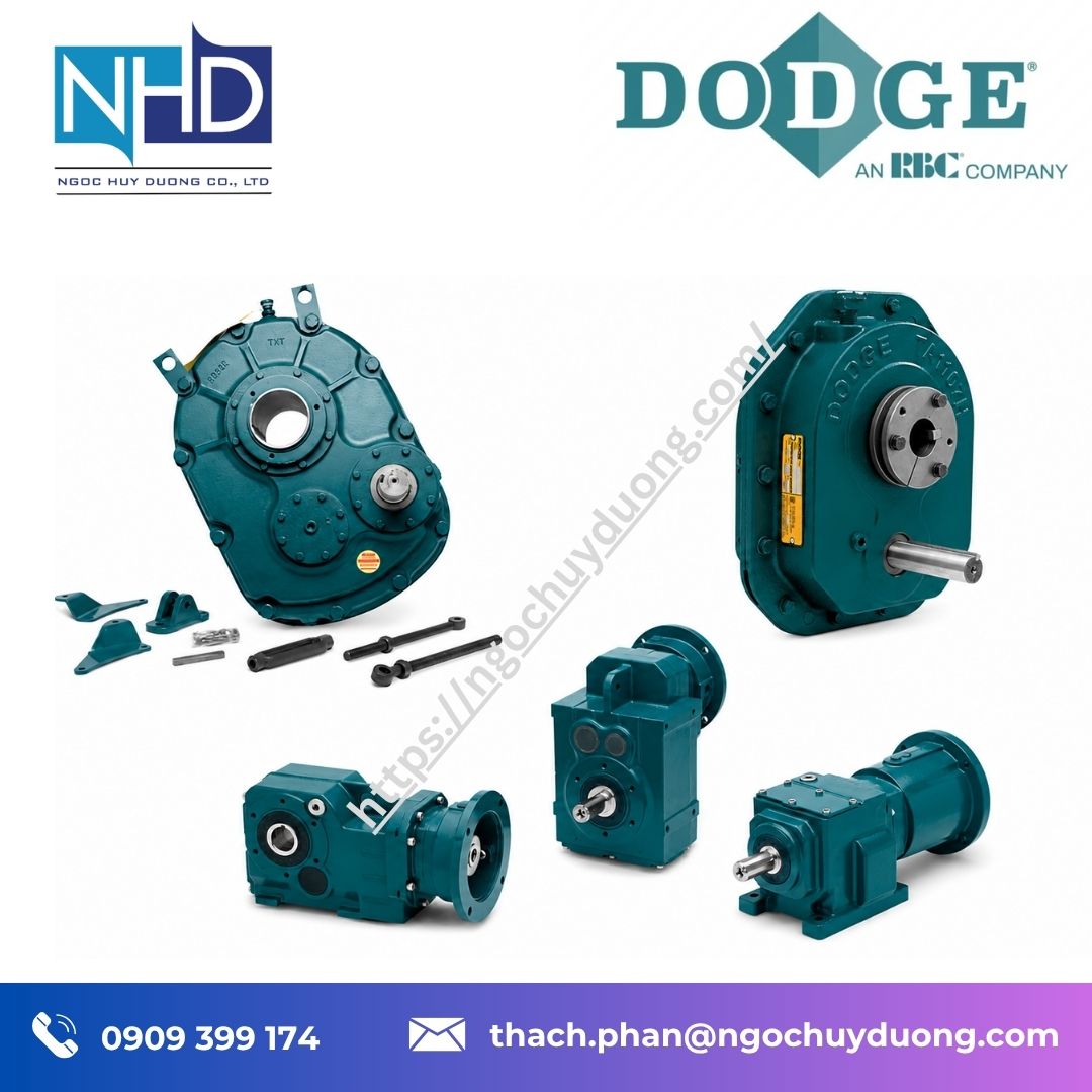 Tổng kho hàng sẵn Hộp giảm tốc công nghiệp DODGE – Giải pháp truyền động tải nặng