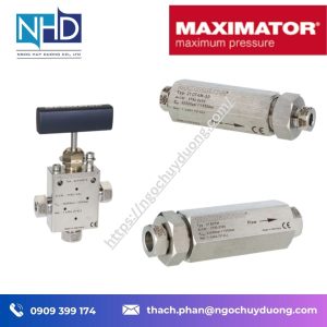 Tổng kho hàng sẵn Van, đầu nối và bộ lọc Maximator 22500 psi Chính hãng
