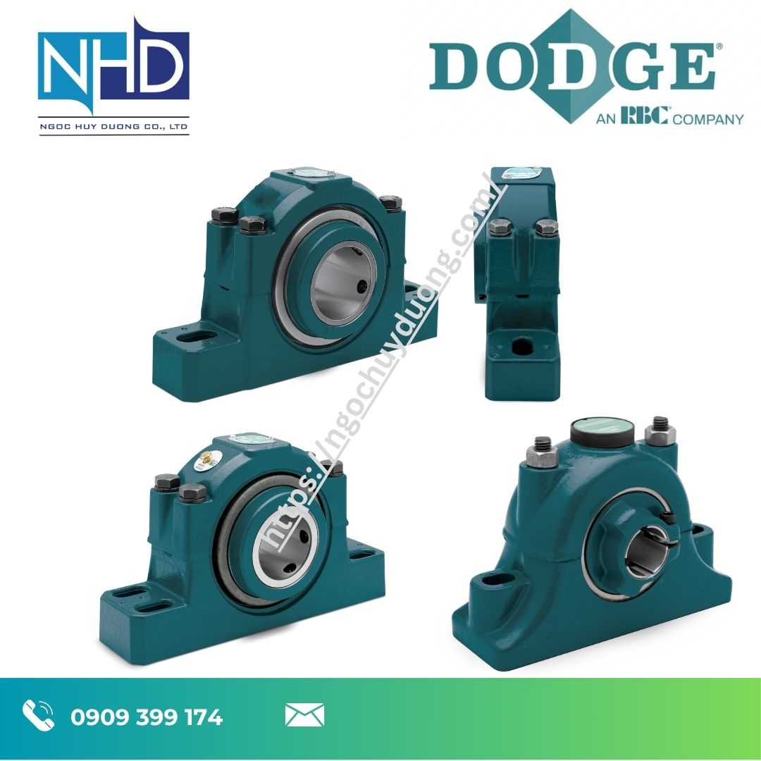 Vòng bi con lăn côn gối đỡ DODGE Type K – Thiết kế gọn, chịu tải cao, phù hợp không gian hạn chế