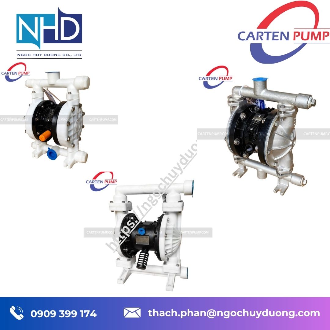 Đại lý giá tốt Bơm màng Carten Pump HLD25-SSFF – Chính hãng, giá tốt