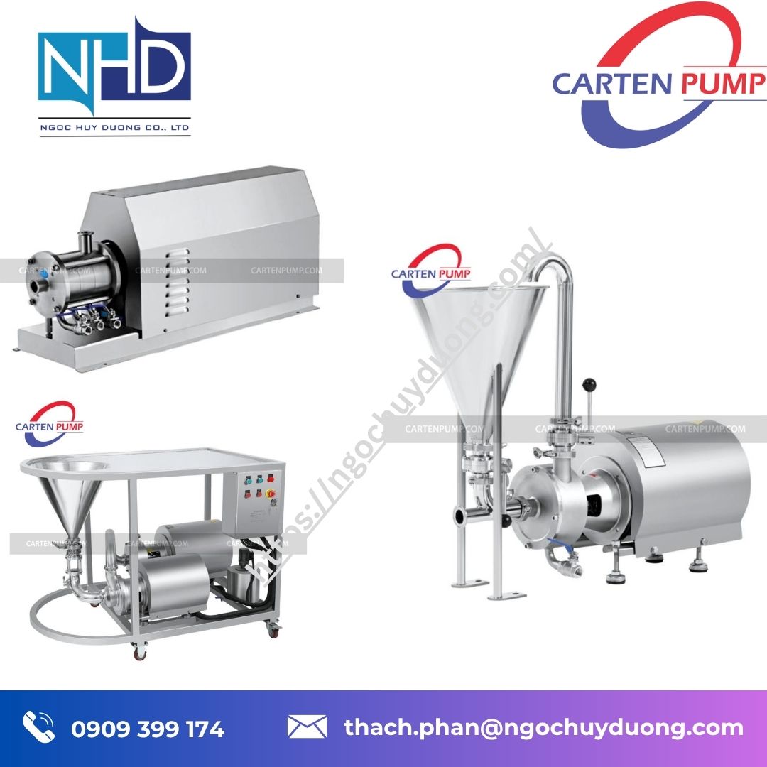 Đại lý giá tốt Bơm nhũ hóa Cartenpump HSM – Hàng chính hãng