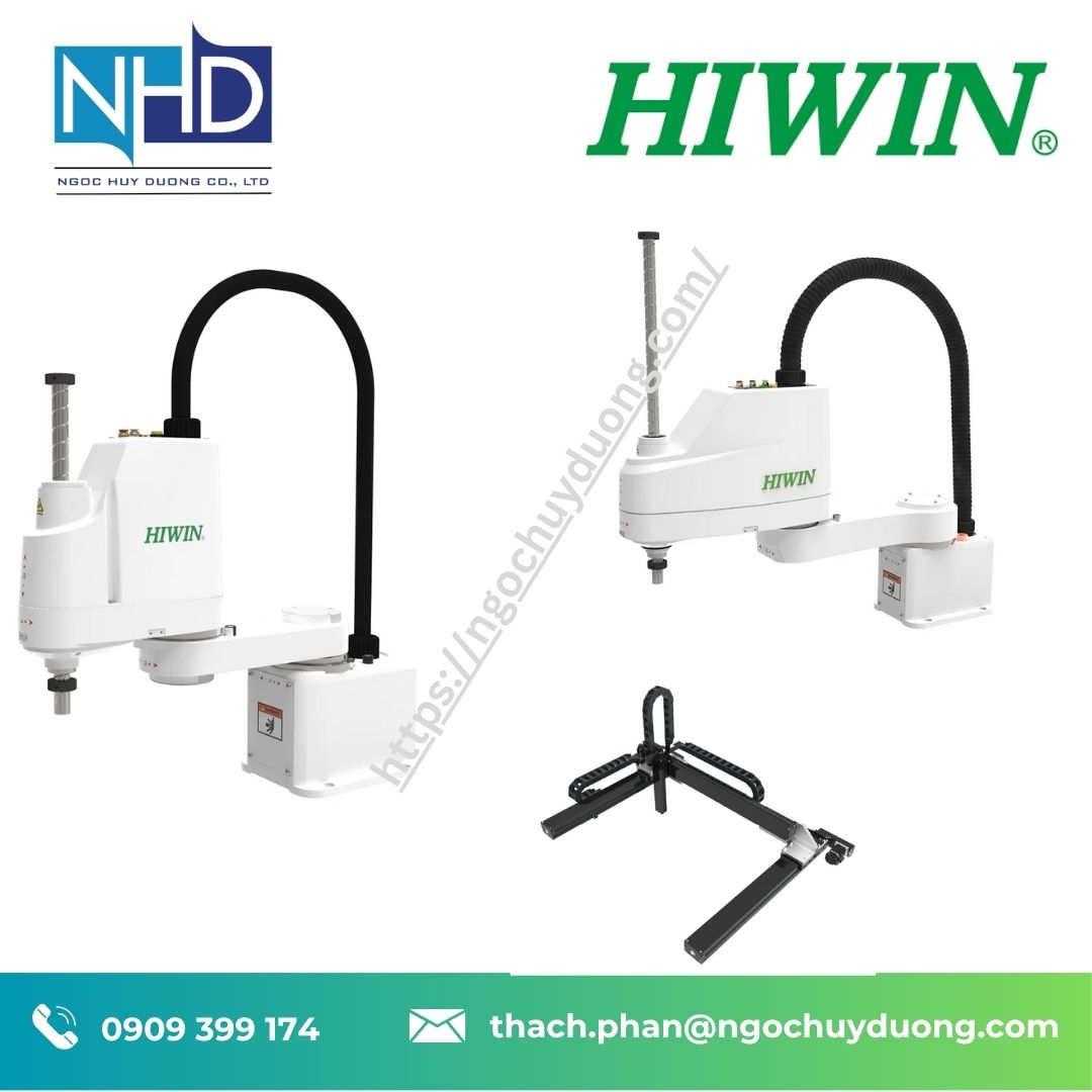 Robot SCARA HIWIN RS405, RS410 – Độ chính xác ±0,01 mm, tốc độ cao