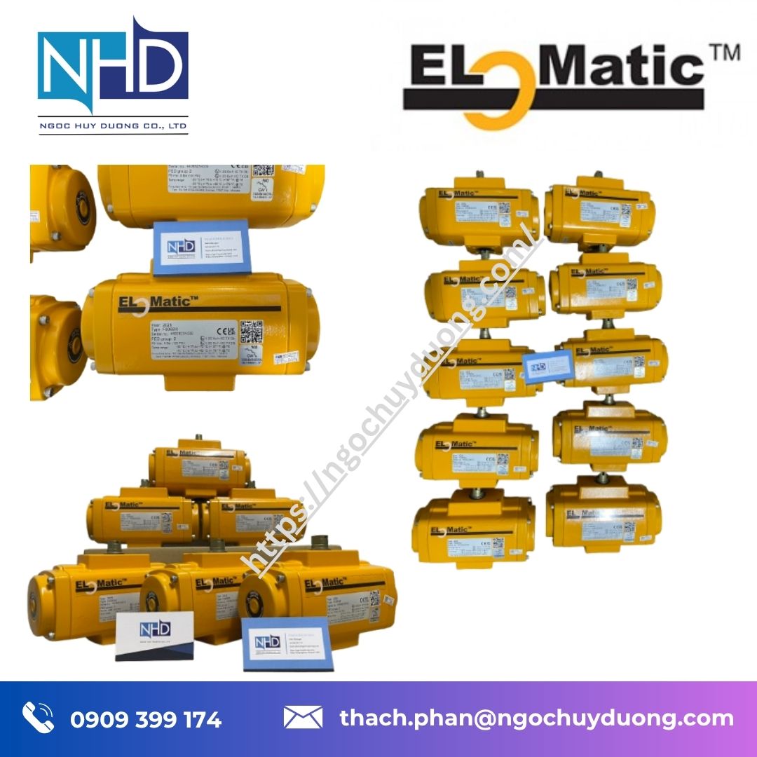 Tổng kho hàng sẵn Bộ truyền động khí nén EL-O-Matic F-Series Rack & Pinion