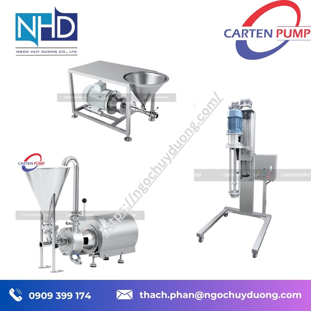 Tổng kho hàng sẵn Bơm nhũ hóa Cartenpump HSM – Hàng chính hãng