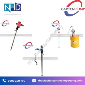 Tổng kho hàng sẵn Bơm thùng phuy Carten Pump Rotary Hand bảo hành chính hãng