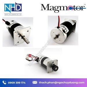Tổng kho hàng sẵn Động cơ DC chổi than Magmotor C21 – Encoder và pulley