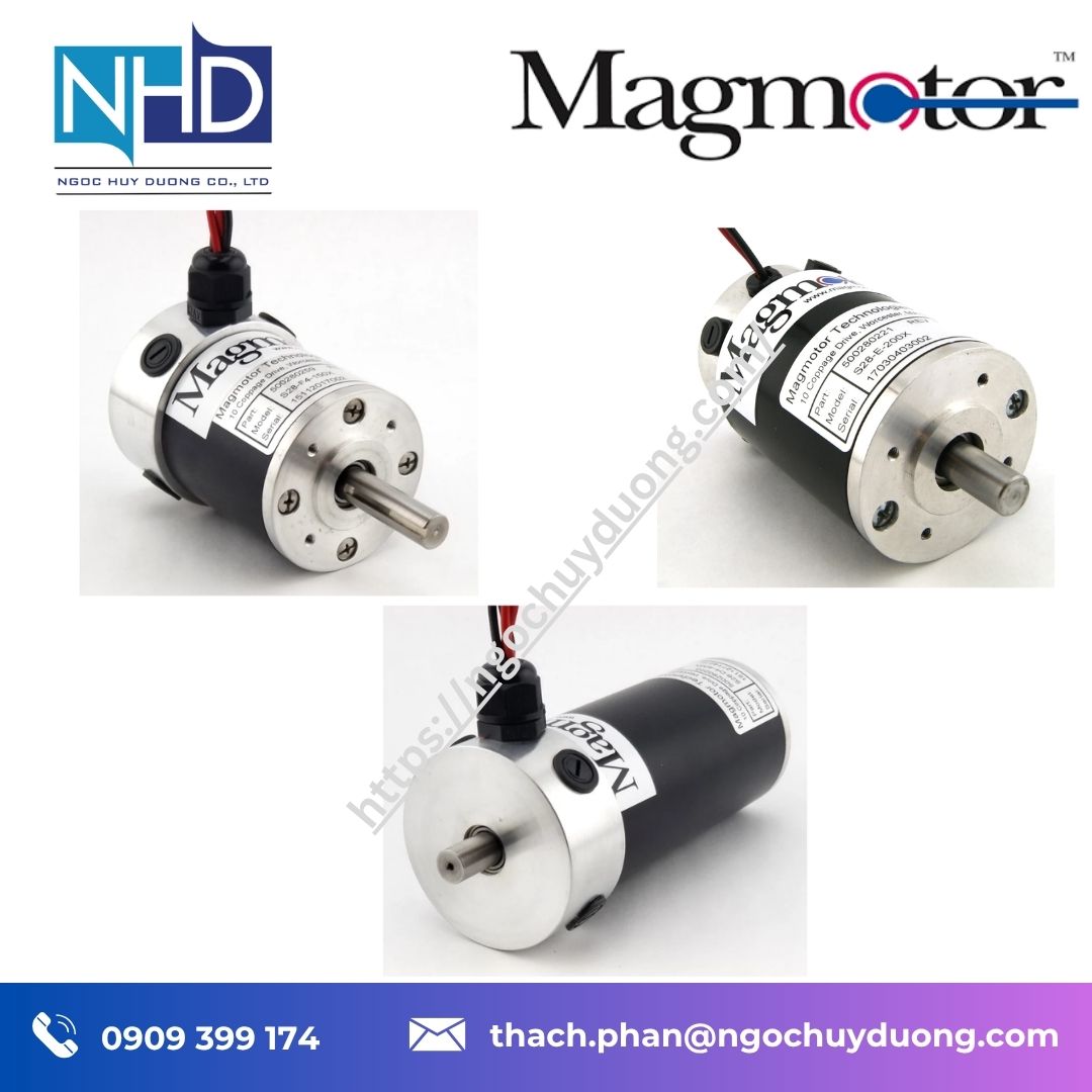 Tổng kho hàng sẵn Động cơ DC chổi than Magmotor S28 C33 – Mô-men cao