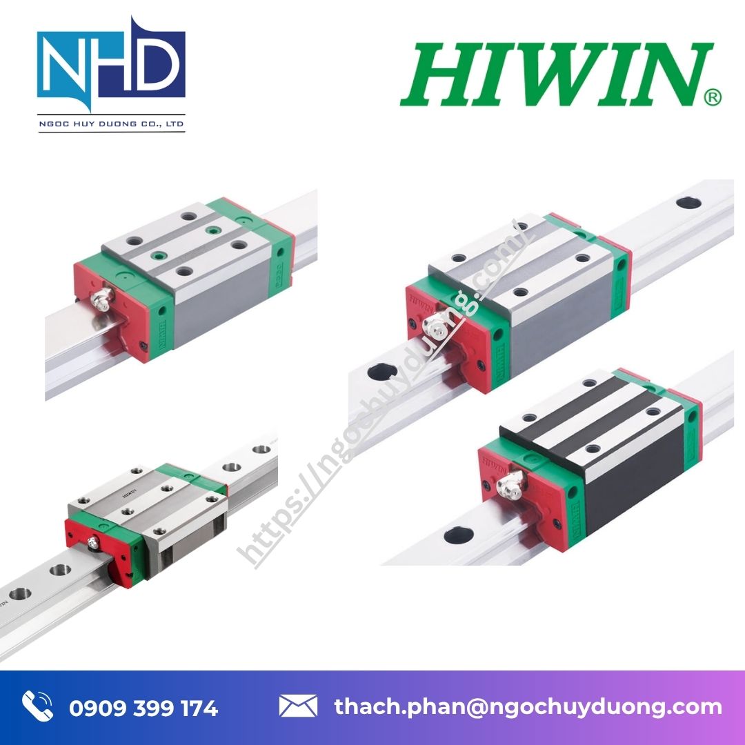 Tổng kho hàng sẵn Ray dẫn hướng tuyến tính HIWIN CG RG CRG Giá tốt chính hãng