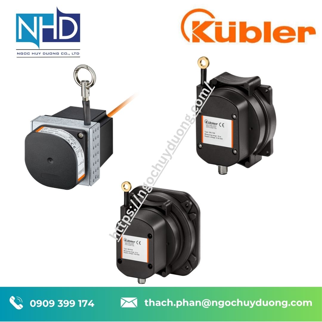 Bộ đo chiều dài dạng dây kéo Kübler – Đo vị trí chính xác
