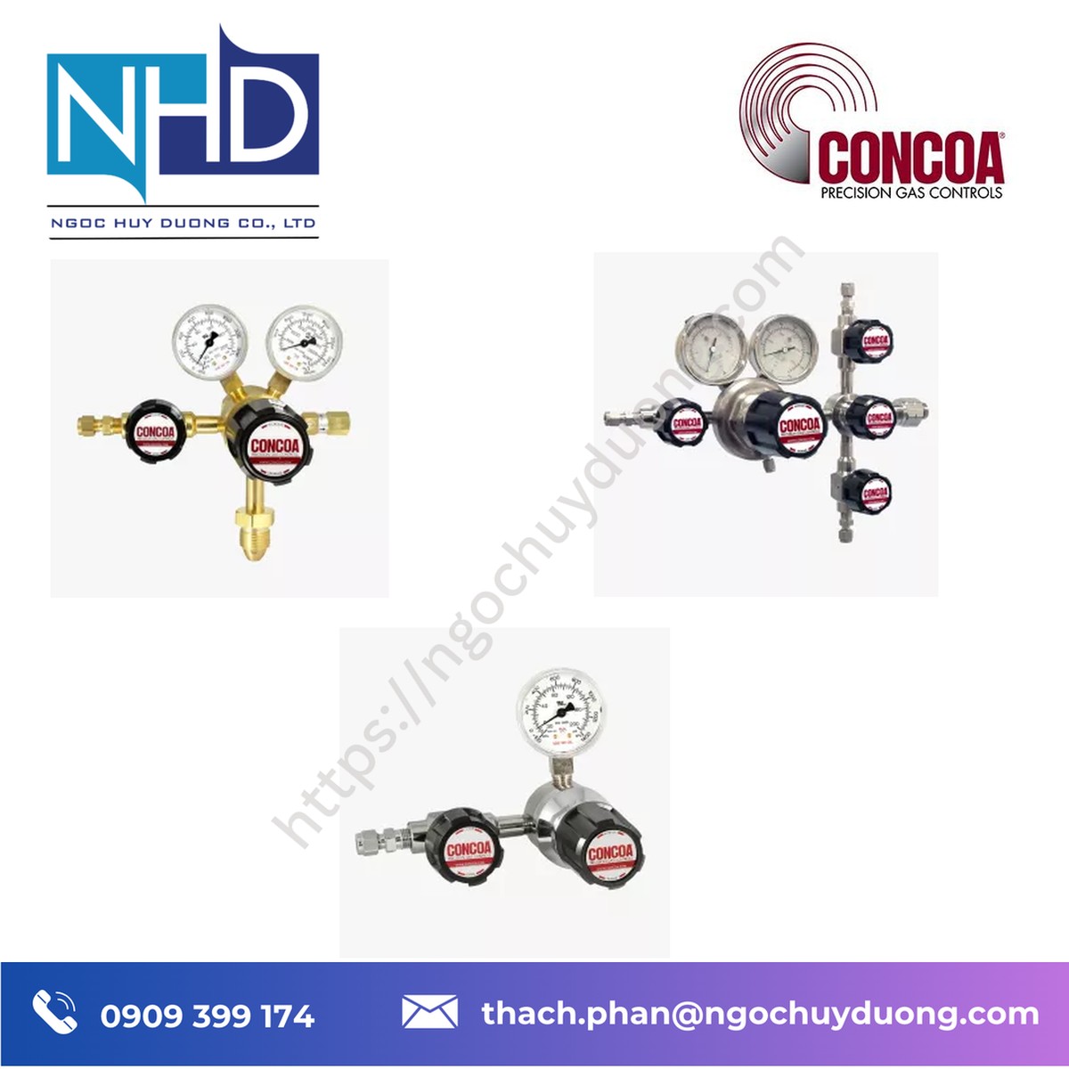 Đại lý giá tốt Bộ điều áp CONCOA 411 Series – Báo giá nhanh