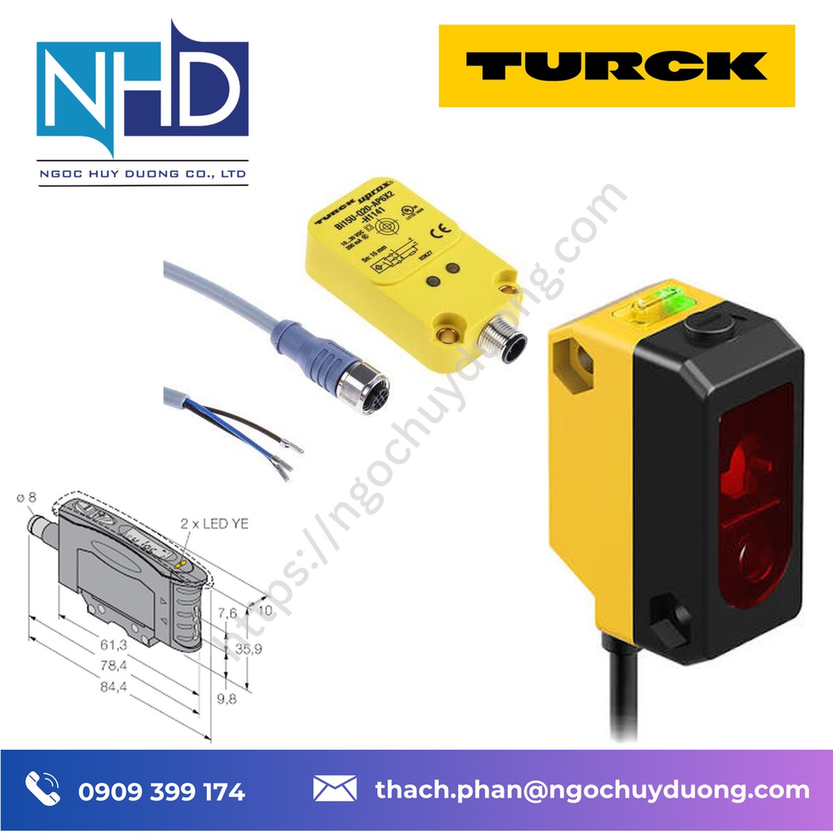 Đại lý giá tốt Cảm biến quang TURCK QS18 – Báo giá nhanh