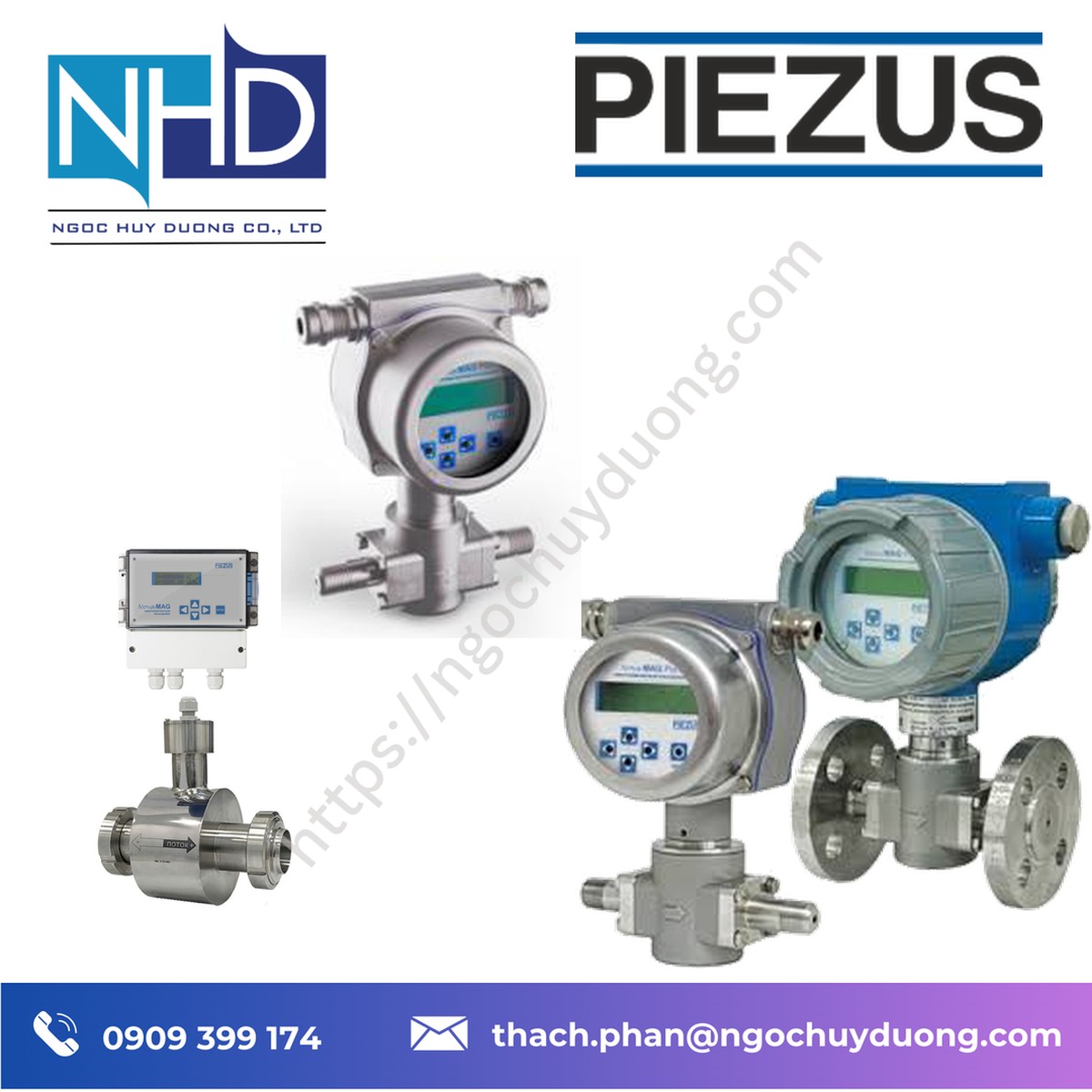 Đại lý giá tốt Đồng hồ đo lưu lượng điện từ PIEZUS NovaMAG Pro Giá tốt
