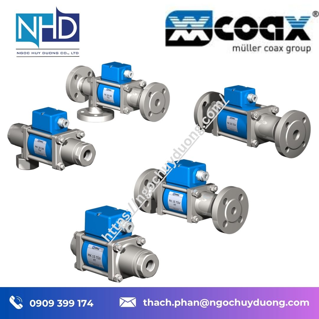 Đại lý giá tốt Van COAX TÜV chính hãng – Nhiên liệu lỏng, đầu đốt dầu