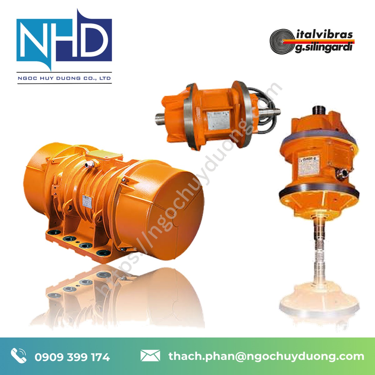 Động cơ rung mặt bích Italvibras VB – Bảo hành chính hãng