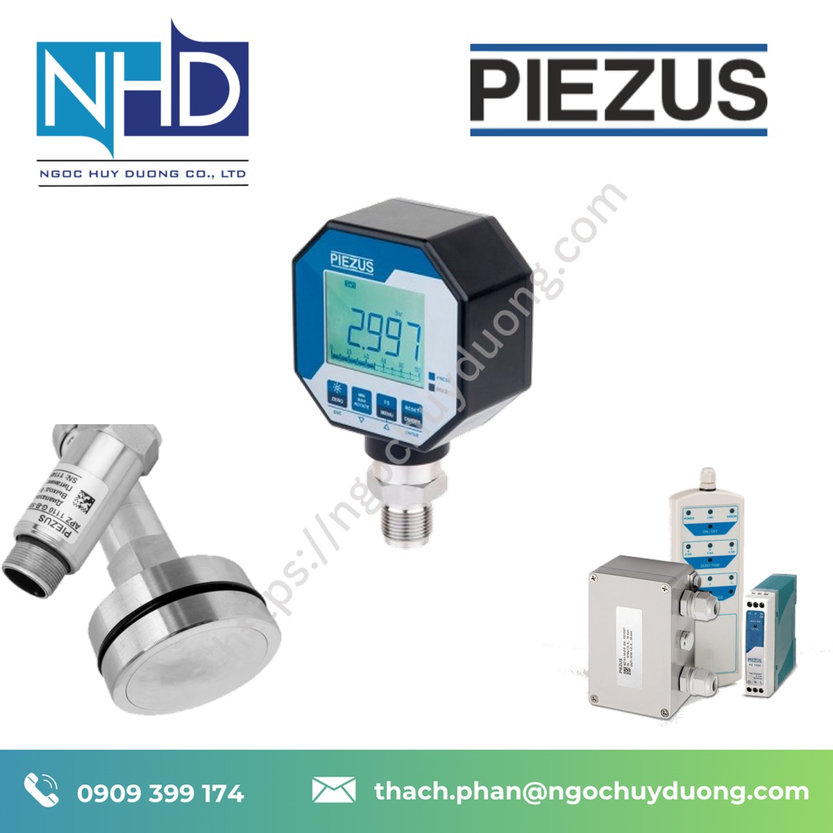 Đồng hồ đo áp suất điện tử PIEZUS OCTO 3420 Giá tốt