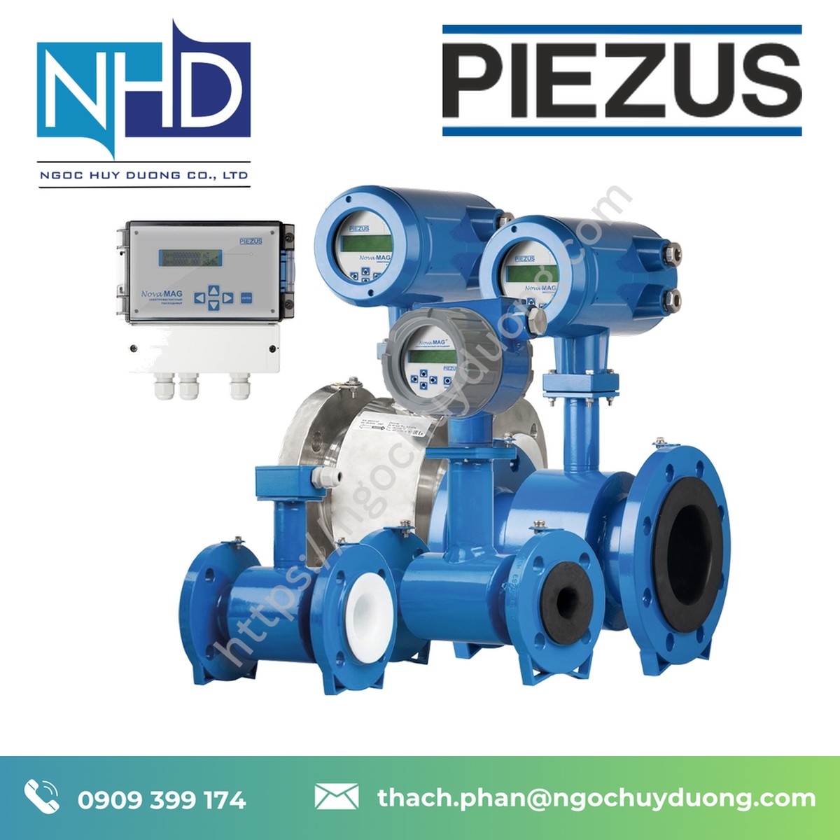 Đồng hồ đo lưu lượng điện từ PIEZUS NovaMAG Pro Giá tốt