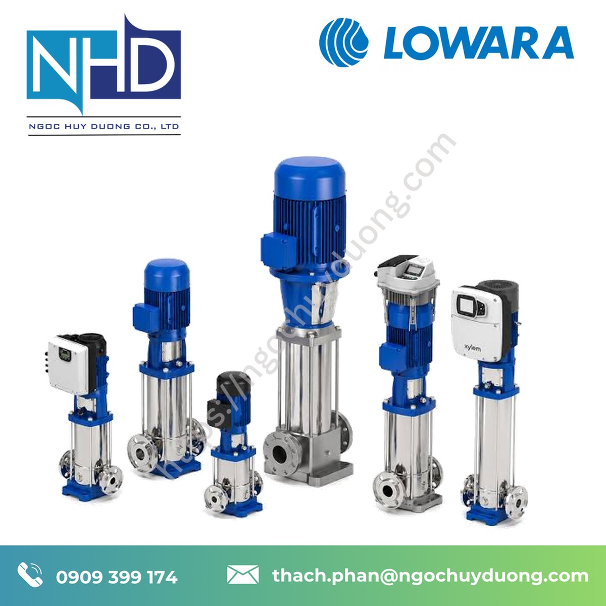 Phân phối bơm tuần hoàn nước nóng LOWARA 5SV02F003T