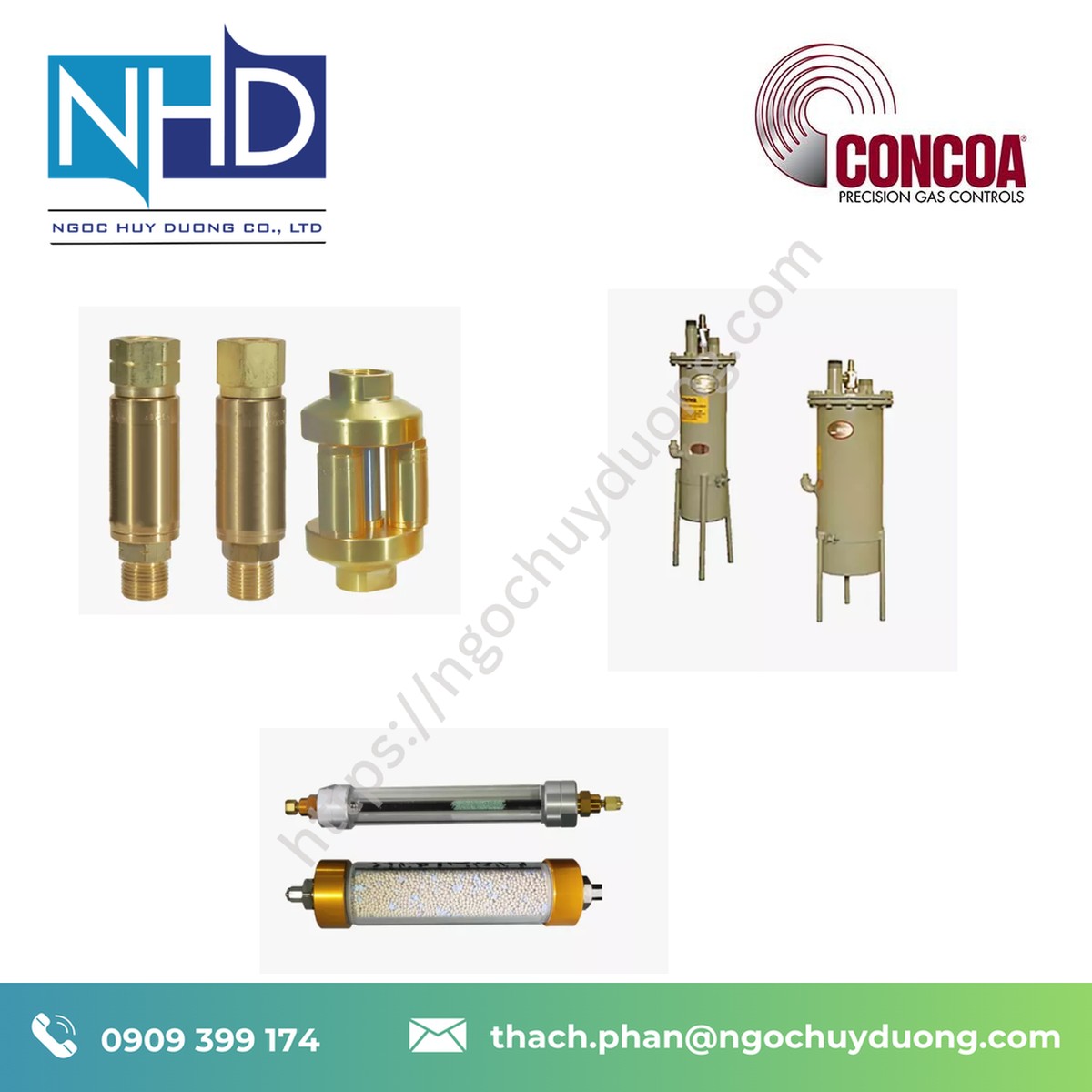 Thiết bị cấp khí trung tâm CONCOA – CO-CQ đầy đủ
