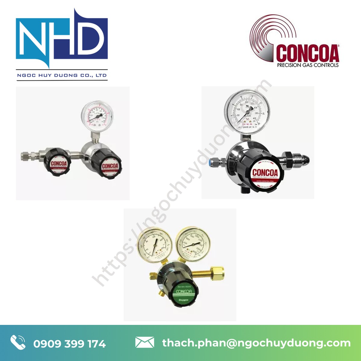 Thiết bị điều áp CONCOA 5500 Series CO-CQ đầy đủ