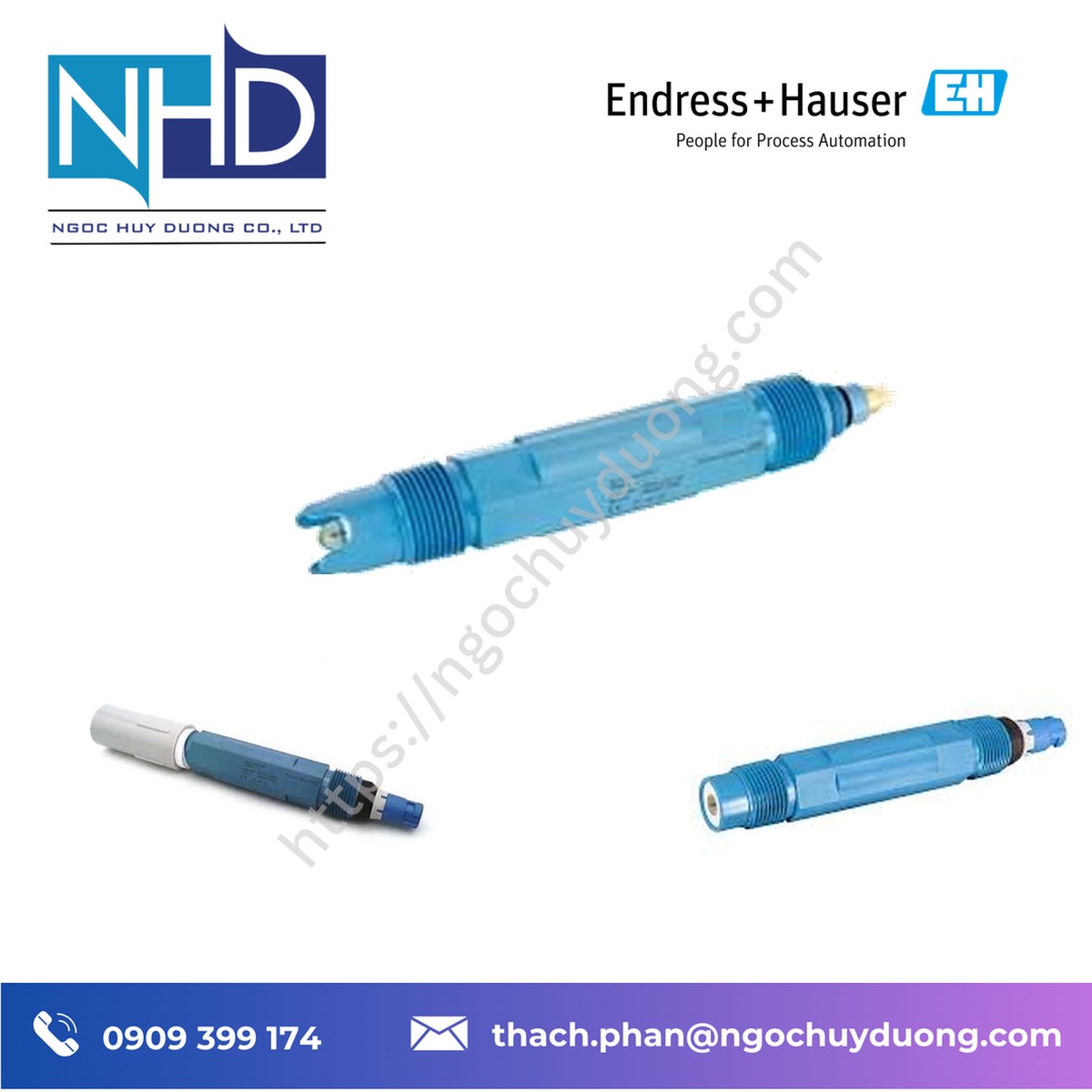 Tổng kho hàng sẵn Báo điện cực đo pH Endress+Hauser CPF81D-7NN21
