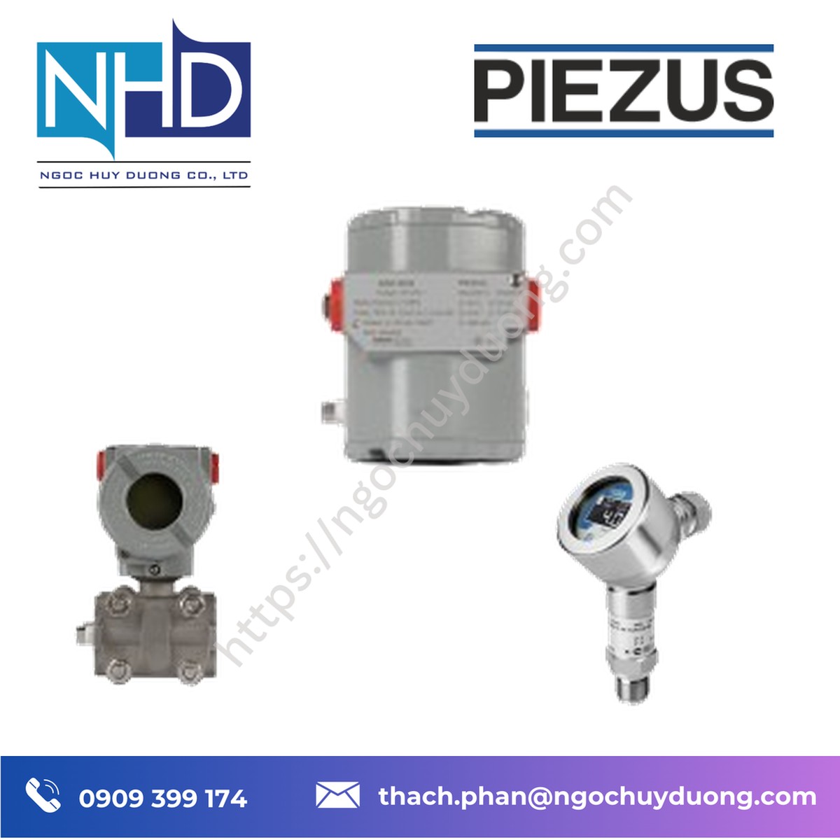 Tổng kho hàng sẵn Bộ truyền áp suất chênh lệch PIEZUS AMZ 5050 – Chính hãng