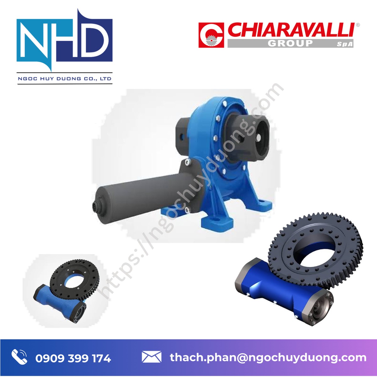 Tổng kho hàng sẵn Bộ truyền động xoay Chiaravalli CHSD – Báo giá nhanh