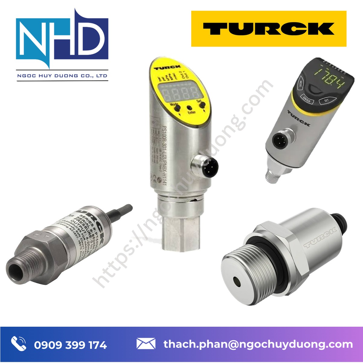 Tổng kho hàng sẵn Cảm biến áp suất TURCK có màn hình – Giá tốt