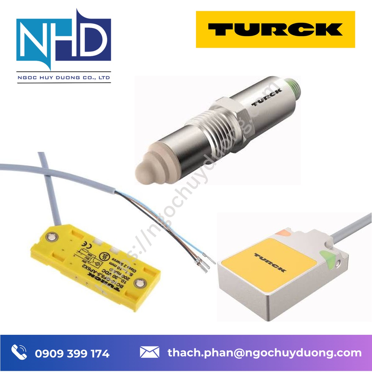 Tổng kho hàng sẵn Cảm biến điện dung TURCK dạng trụ – Giá tốt, giao nhanh