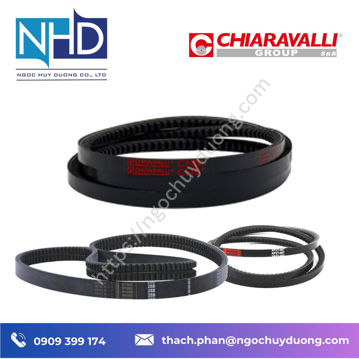 Tổng kho hàng sẵn Dây curoa Chiaravalli CHB chính hãng – Báo giá nhanh