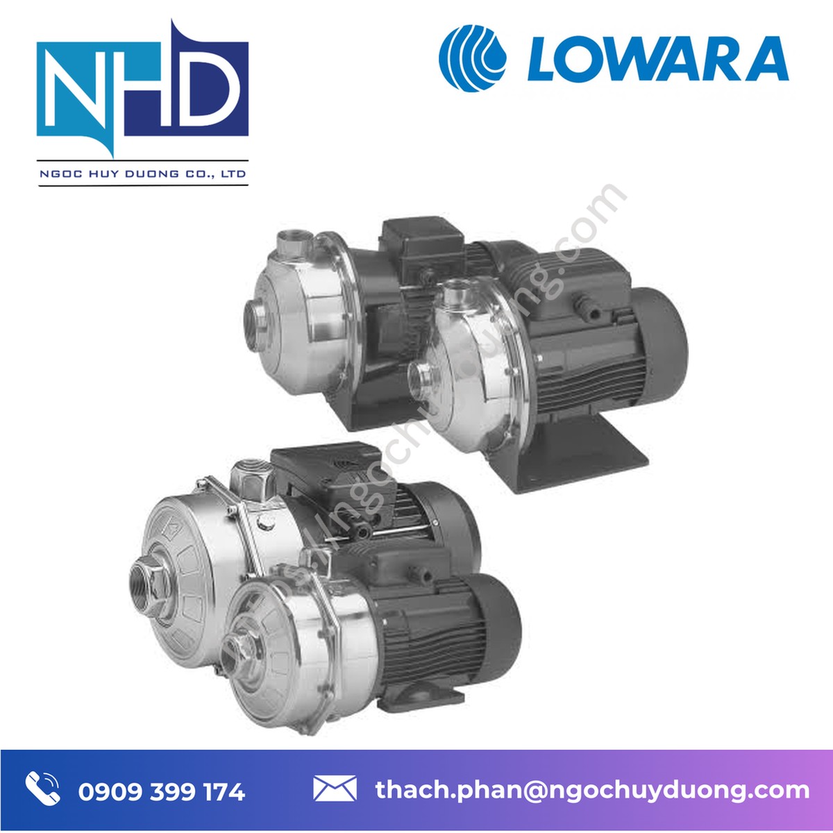 Tổng kho hàng sẵn Phân phối bơm ly tâm LOWARA CEA 120-3-A-V