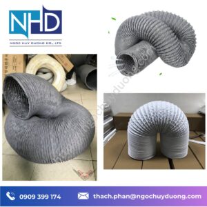 Tổng kho hàng sẵn Phân phối ống gió mềm Tarpaulin DN200