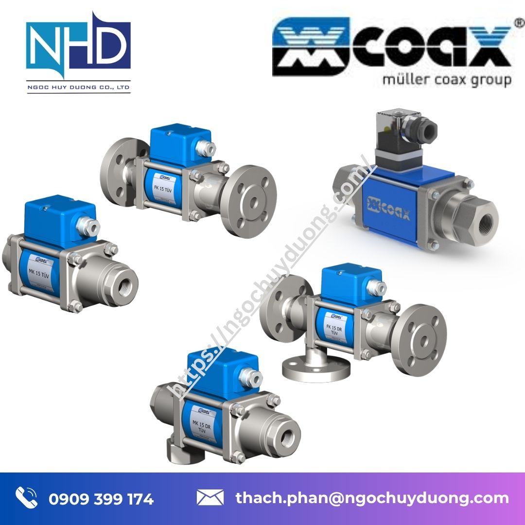Tổng kho hàng sẵn Van COAX TÜV chính hãng – Nhiên liệu lỏng, đầu đốt dầu