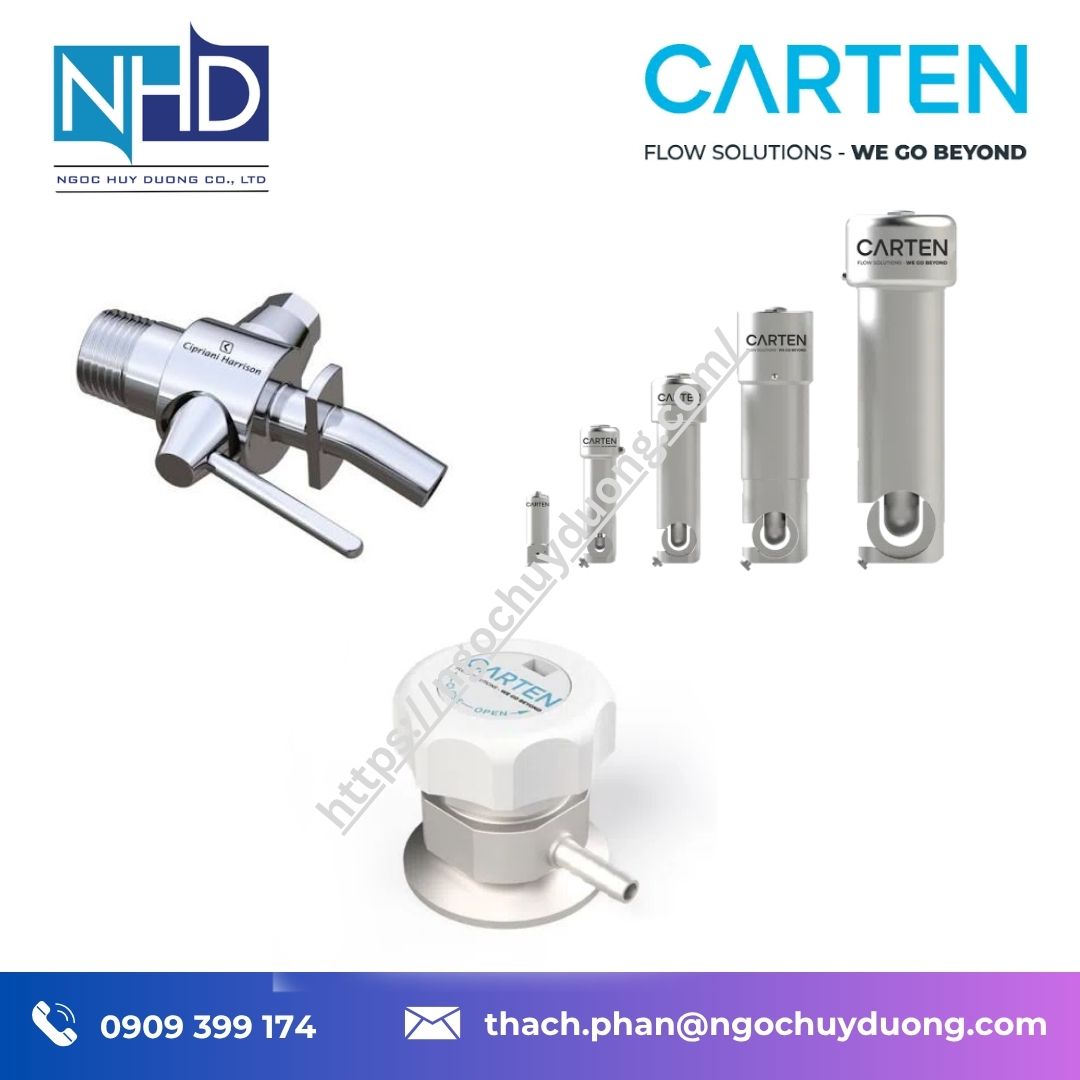 Tổng kho hàng sẵn Van lấy mẫu sạch Carten Controls CSV – Hàng sẵn