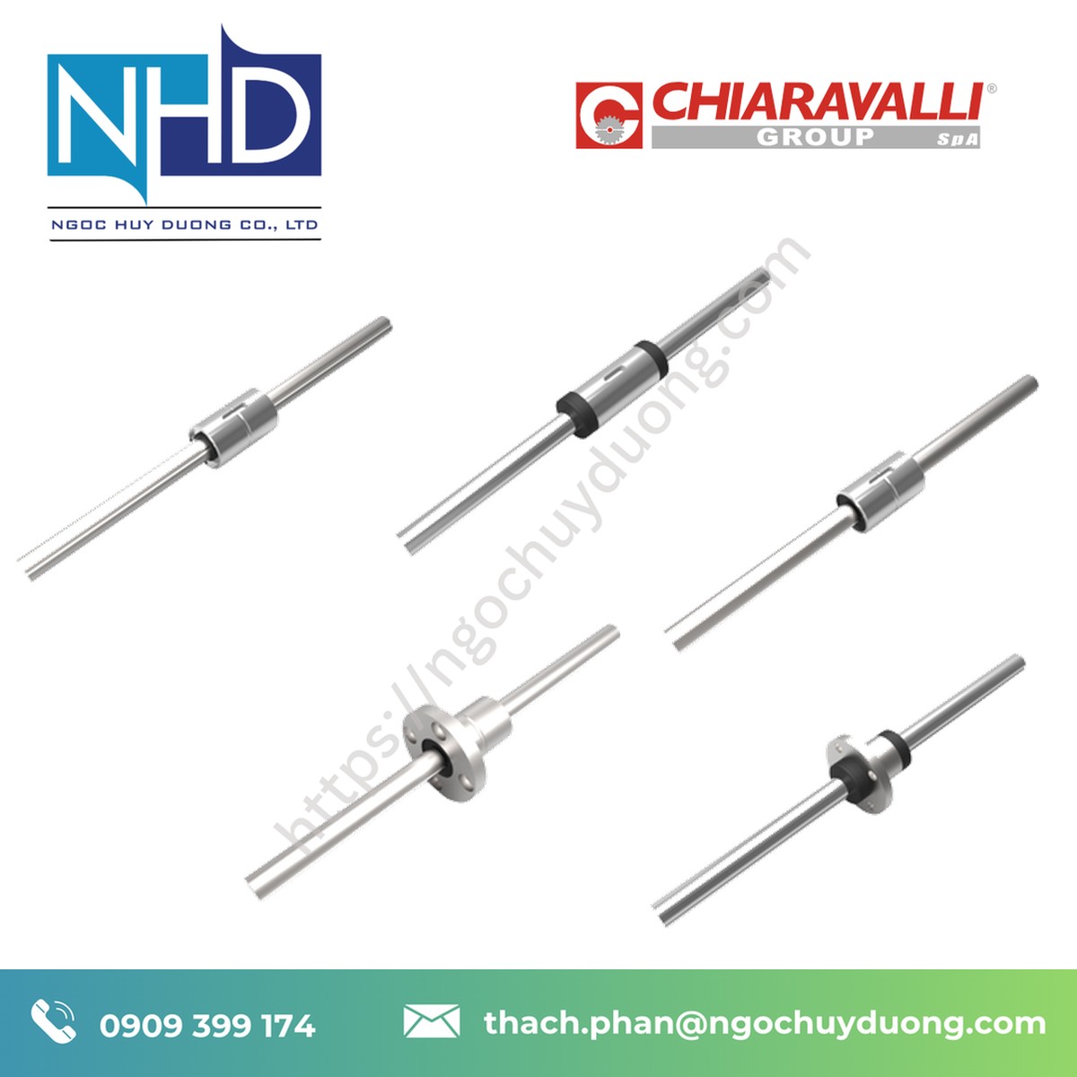 Trục then hoa bi Chiaravalli WSP – Phân phối chính hãng