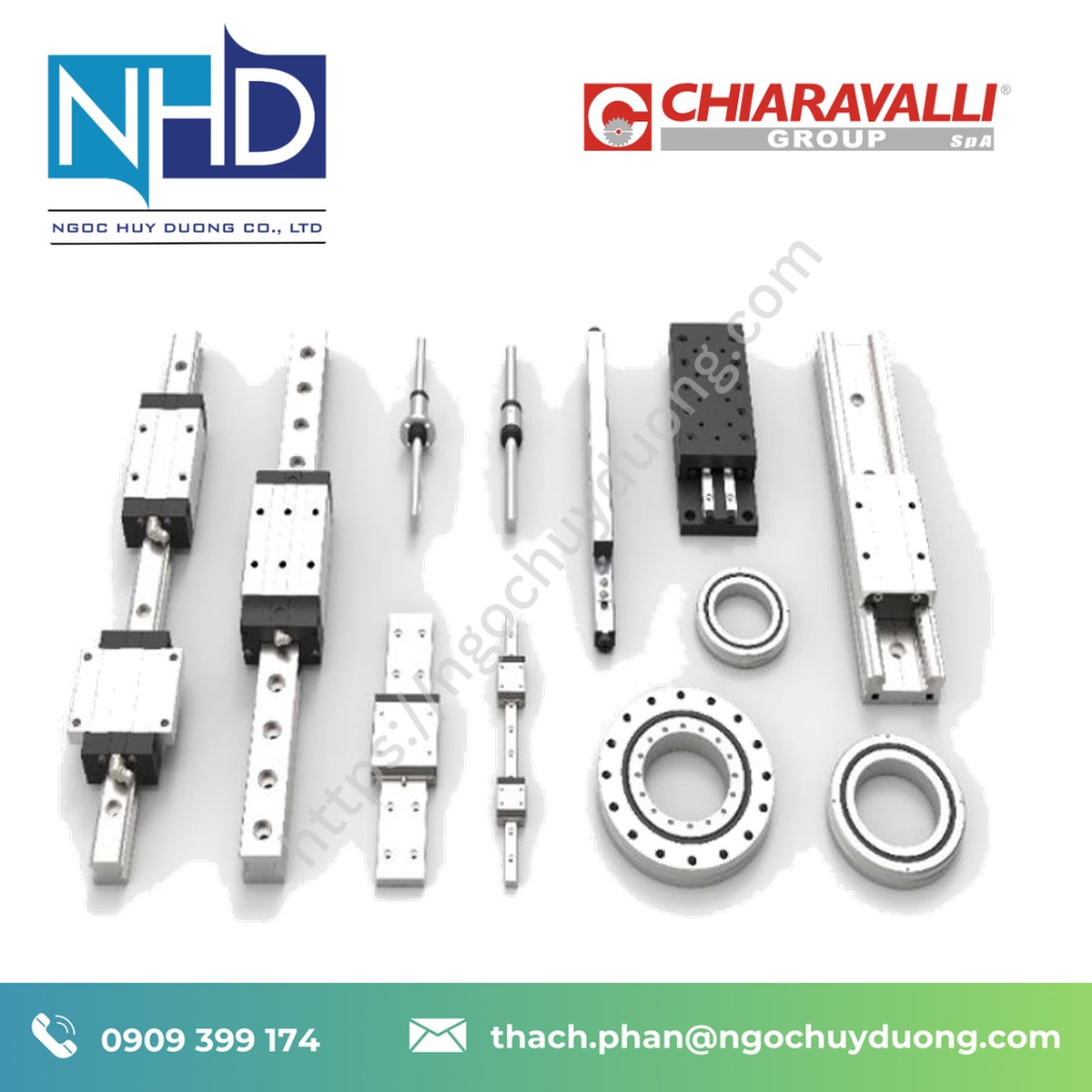 Trục tuyến tính Chiaravalli CLC – Báo giá nhanh