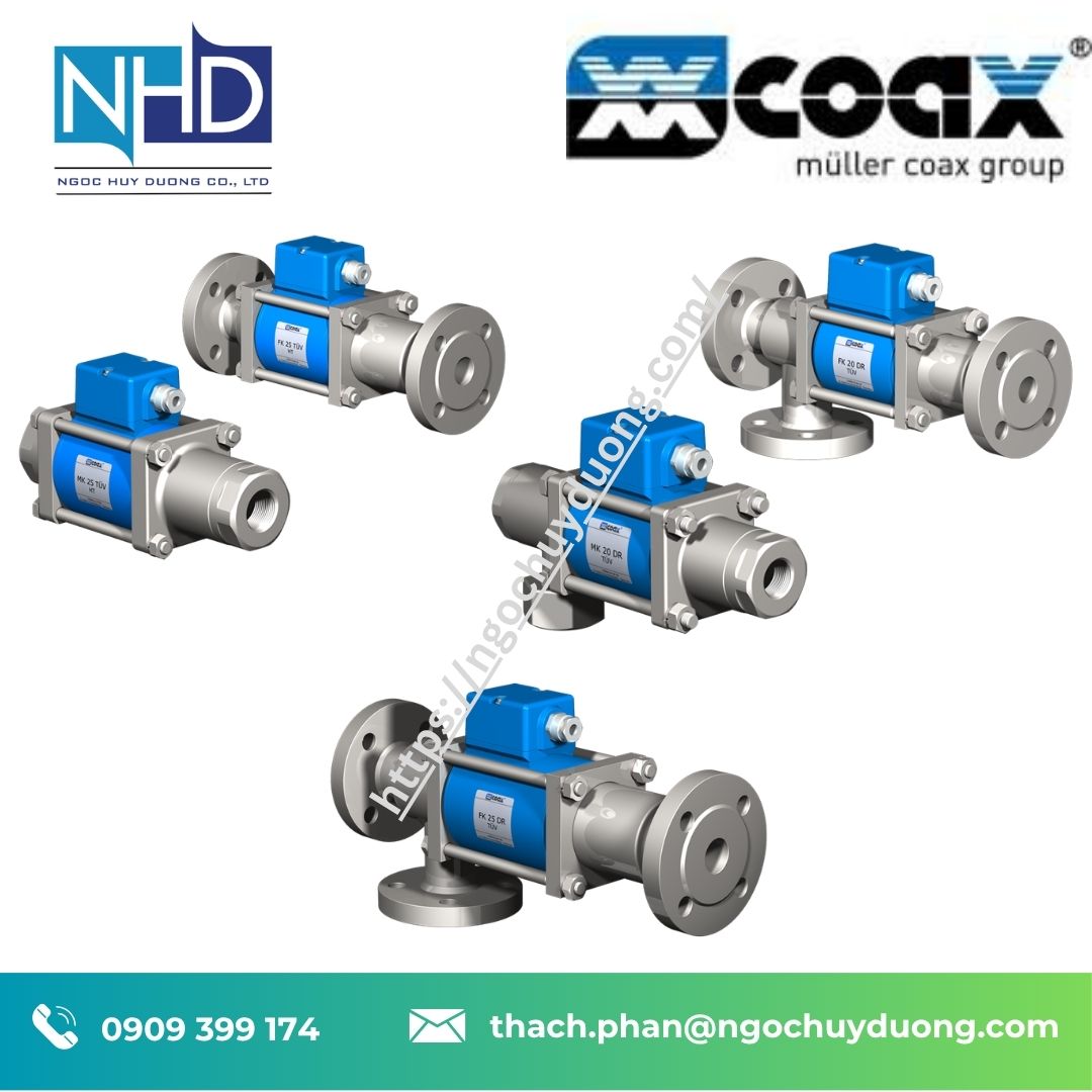 Van COAX TÜV chính hãng – Nhiên liệu lỏng, đầu đốt dầu